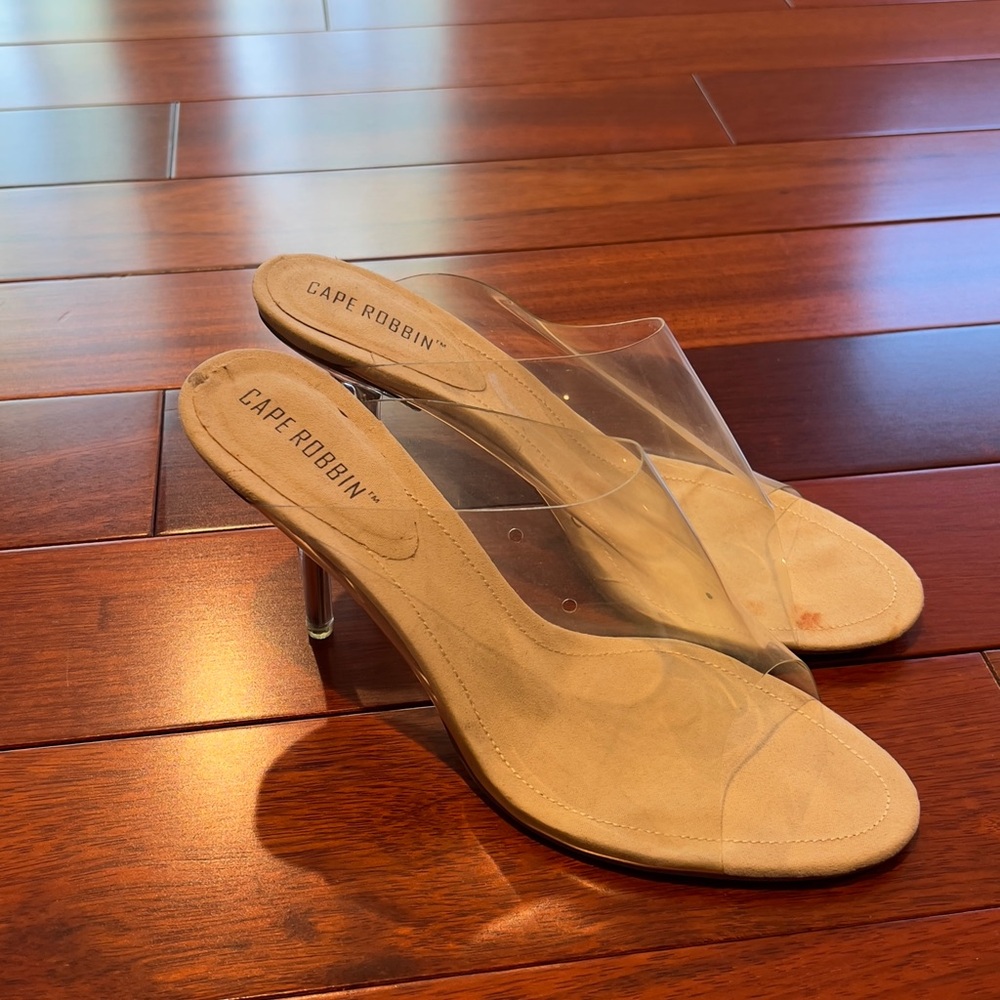 Cape Robbin Transparent Nude Heels